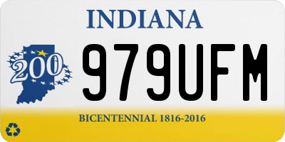 IN license plate 979UFM