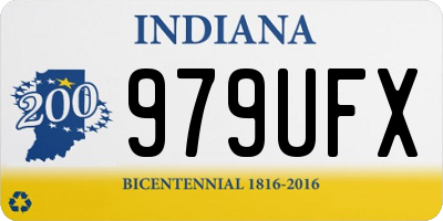 IN license plate 979UFX