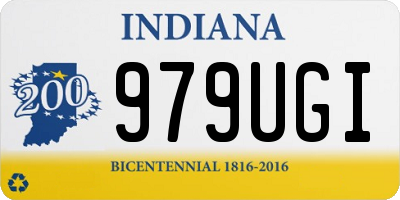 IN license plate 979UGI