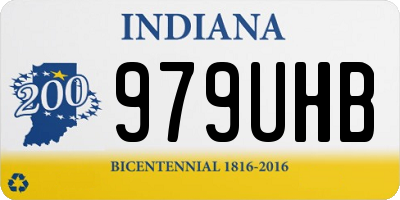 IN license plate 979UHB