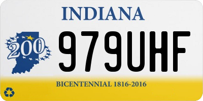 IN license plate 979UHF