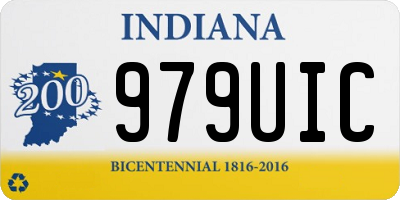 IN license plate 979UIC