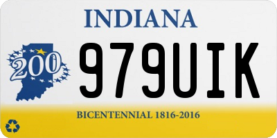 IN license plate 979UIK