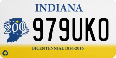 IN license plate 979UKO