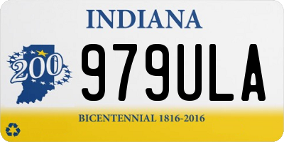 IN license plate 979ULA