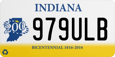 IN license plate 979ULB
