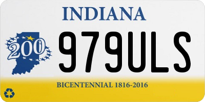 IN license plate 979ULS
