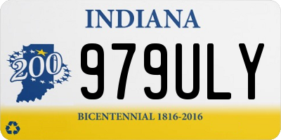 IN license plate 979ULY