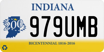 IN license plate 979UMB