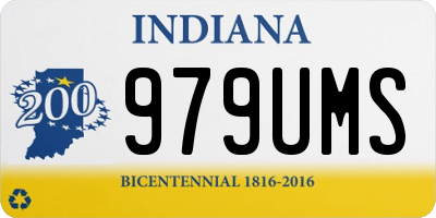 IN license plate 979UMS