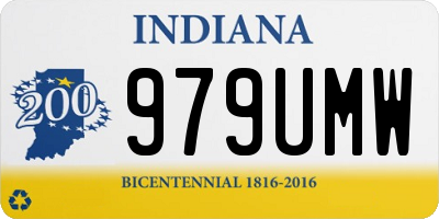 IN license plate 979UMW