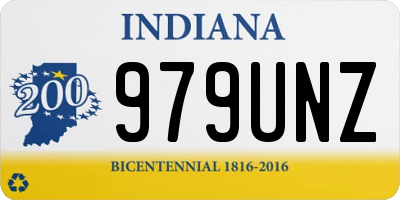 IN license plate 979UNZ