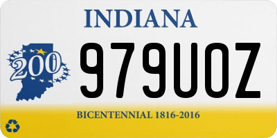 IN license plate 979UOZ