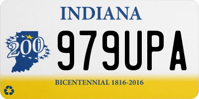 IN license plate 979UPA