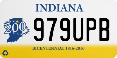 IN license plate 979UPB