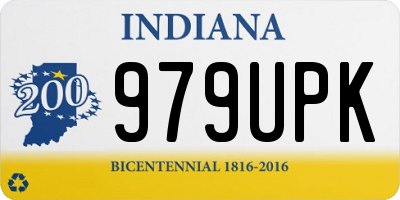 IN license plate 979UPK