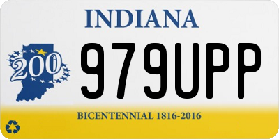 IN license plate 979UPP