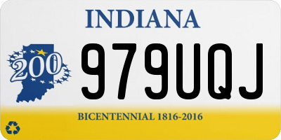 IN license plate 979UQJ