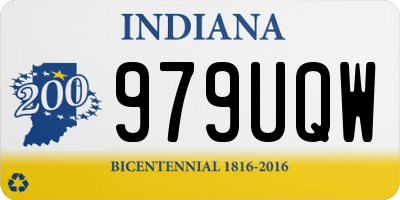 IN license plate 979UQW