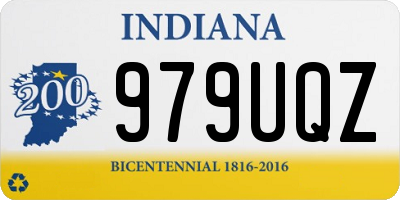 IN license plate 979UQZ