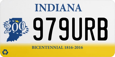 IN license plate 979URB