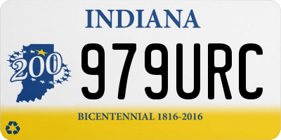 IN license plate 979URC