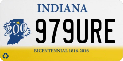 IN license plate 979URE