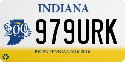IN license plate 979URK