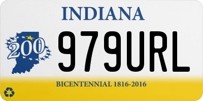 IN license plate 979URL