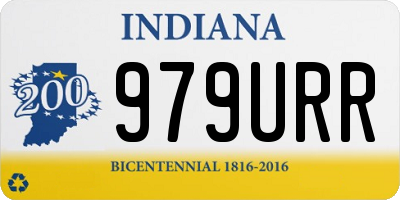 IN license plate 979URR