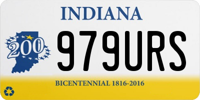 IN license plate 979URS
