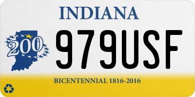 IN license plate 979USF