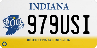 IN license plate 979USI