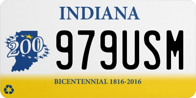 IN license plate 979USM