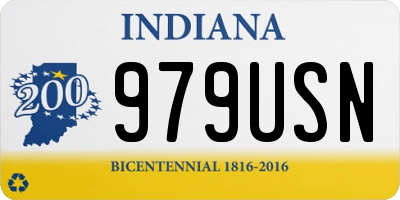 IN license plate 979USN