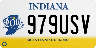 IN license plate 979USV