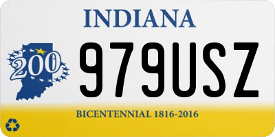 IN license plate 979USZ