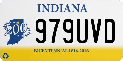 IN license plate 979UVD