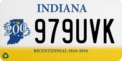 IN license plate 979UVK