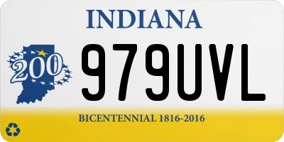 IN license plate 979UVL