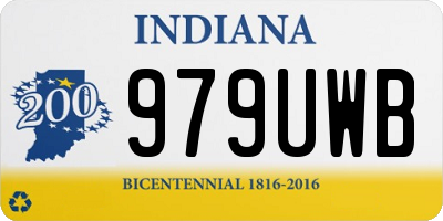 IN license plate 979UWB
