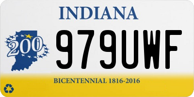 IN license plate 979UWF