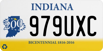 IN license plate 979UXC