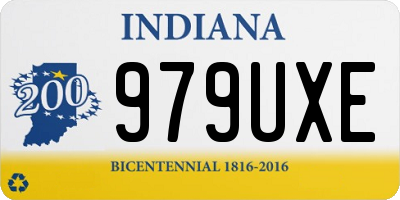 IN license plate 979UXE