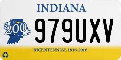 IN license plate 979UXV