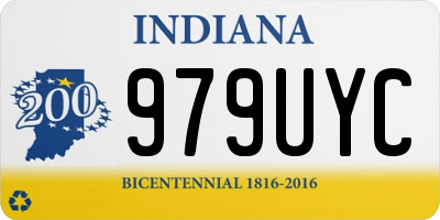 IN license plate 979UYC