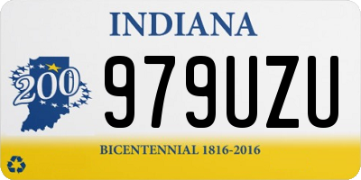 IN license plate 979UZU
