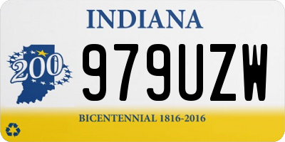 IN license plate 979UZW