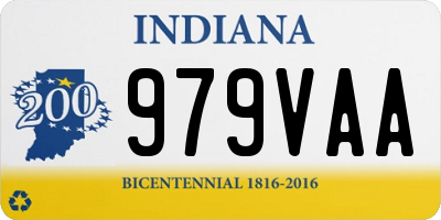 IN license plate 979VAA