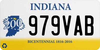 IN license plate 979VAB